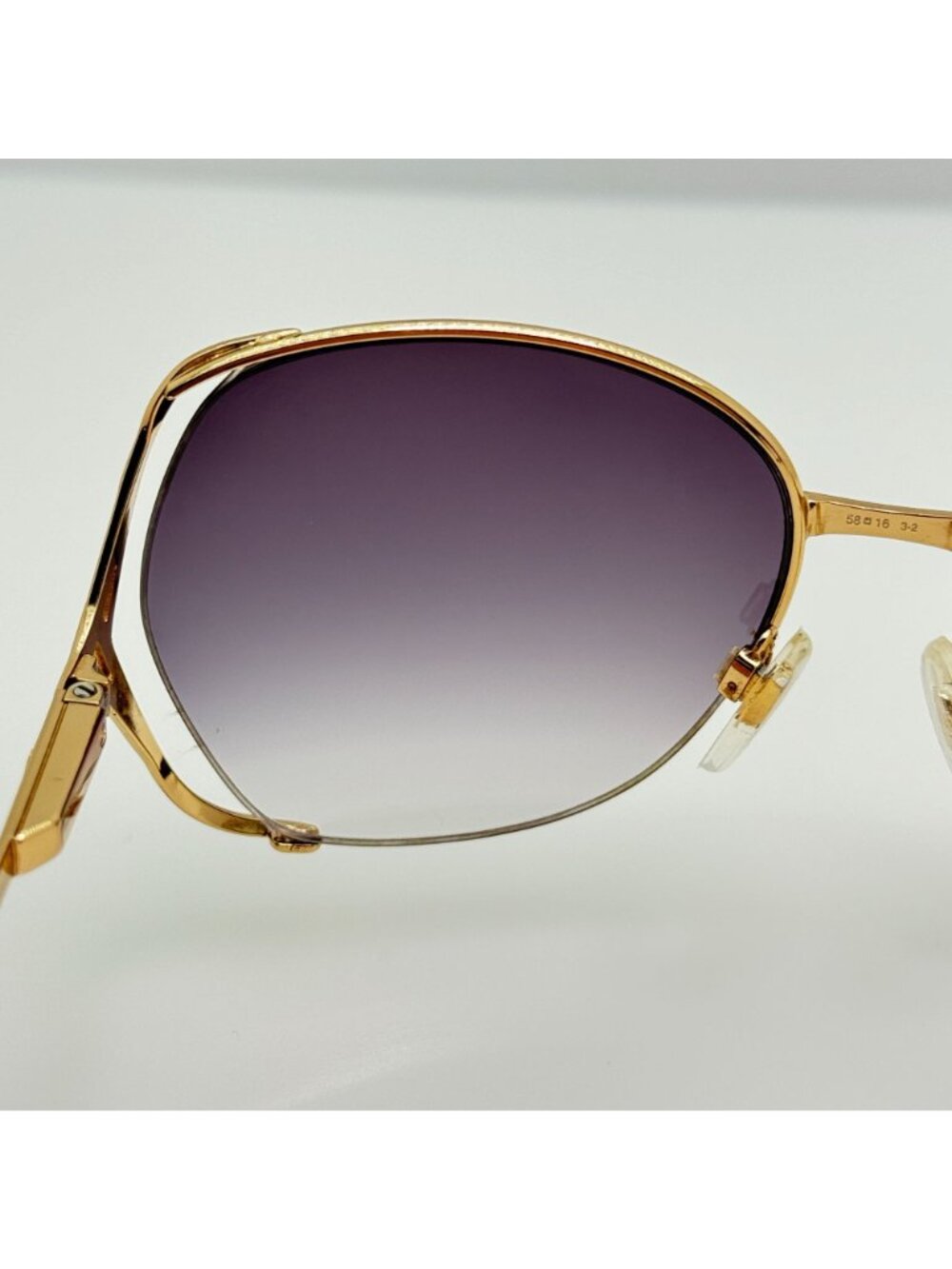 Gucci Sunglasses GG 2208 58-16-130 Vintage Retro Butterfly - Picture 7 of 8